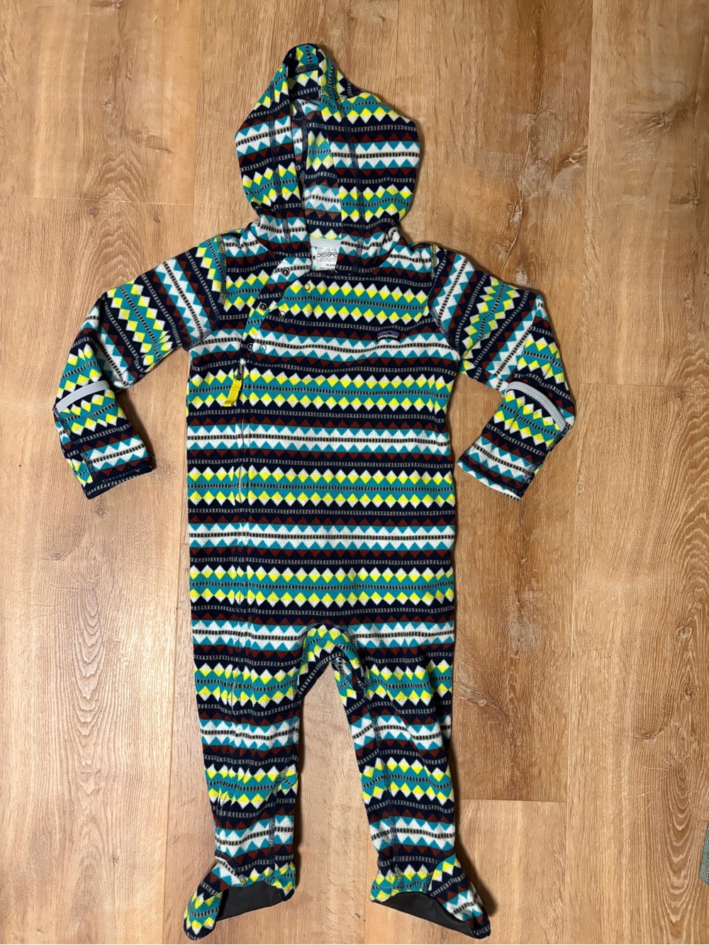 Patagonia Hooded Footed Fleece One-Piece 18-24mo